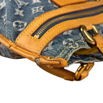 Louis Vuitton Denim Leather Trim Monogram Flat Tote Bag