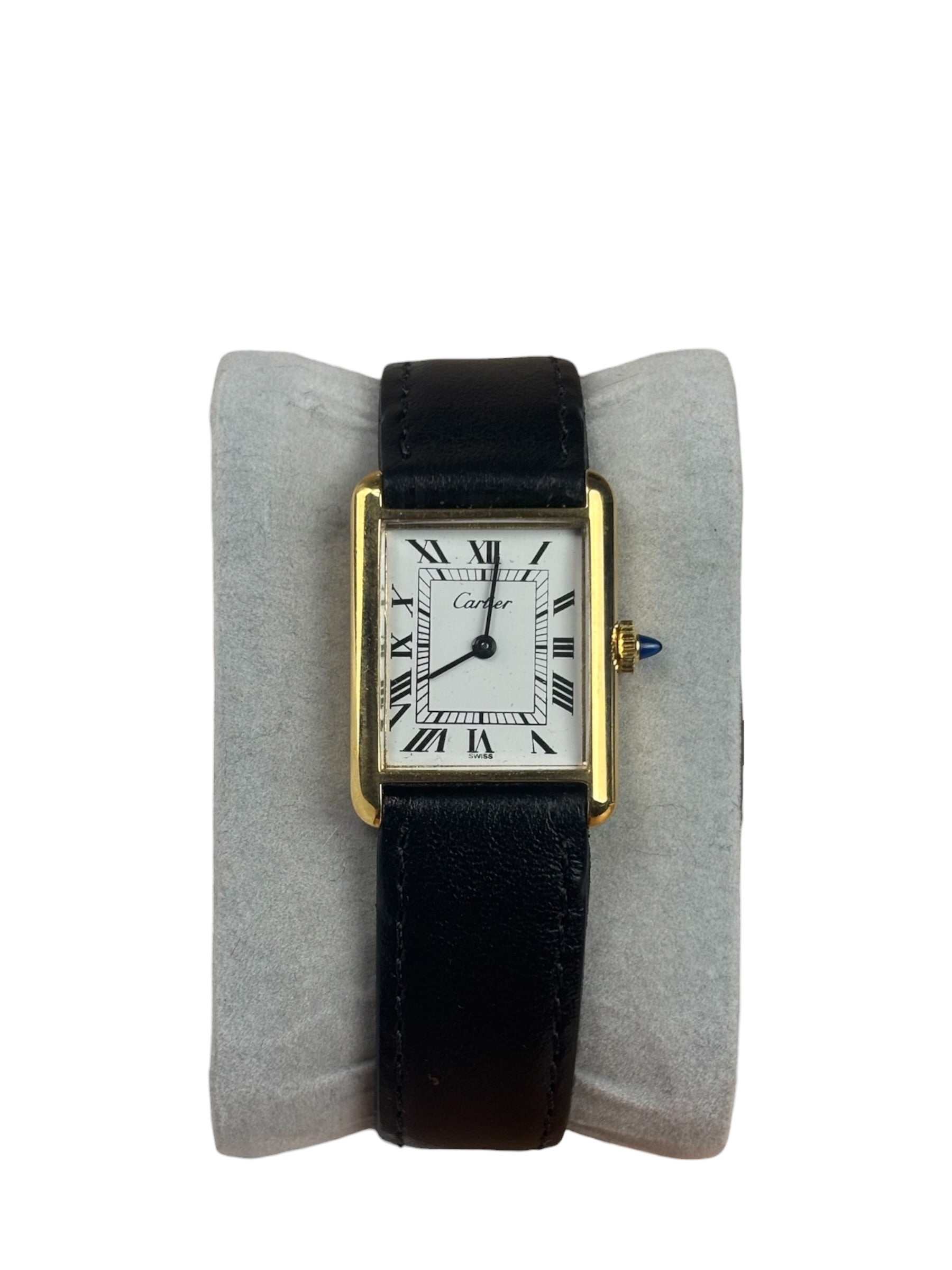 Cartier Vintage Tank White Roman Dial 1970's