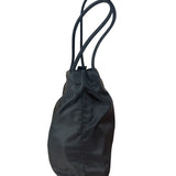 Prada Vintage Black Nylon Shoulder Tote