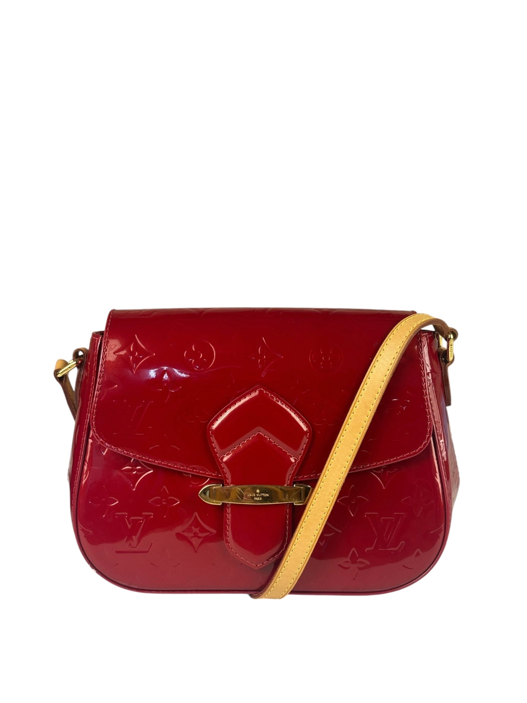 Louis Vuitton Monogram Red Vernis Bellflower Crossbody