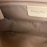 Christian Dior Vintage Beige Leather Stitch Saddlebag