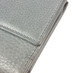 Gucci Light Blue GG Embellished Leather Long Wallet
