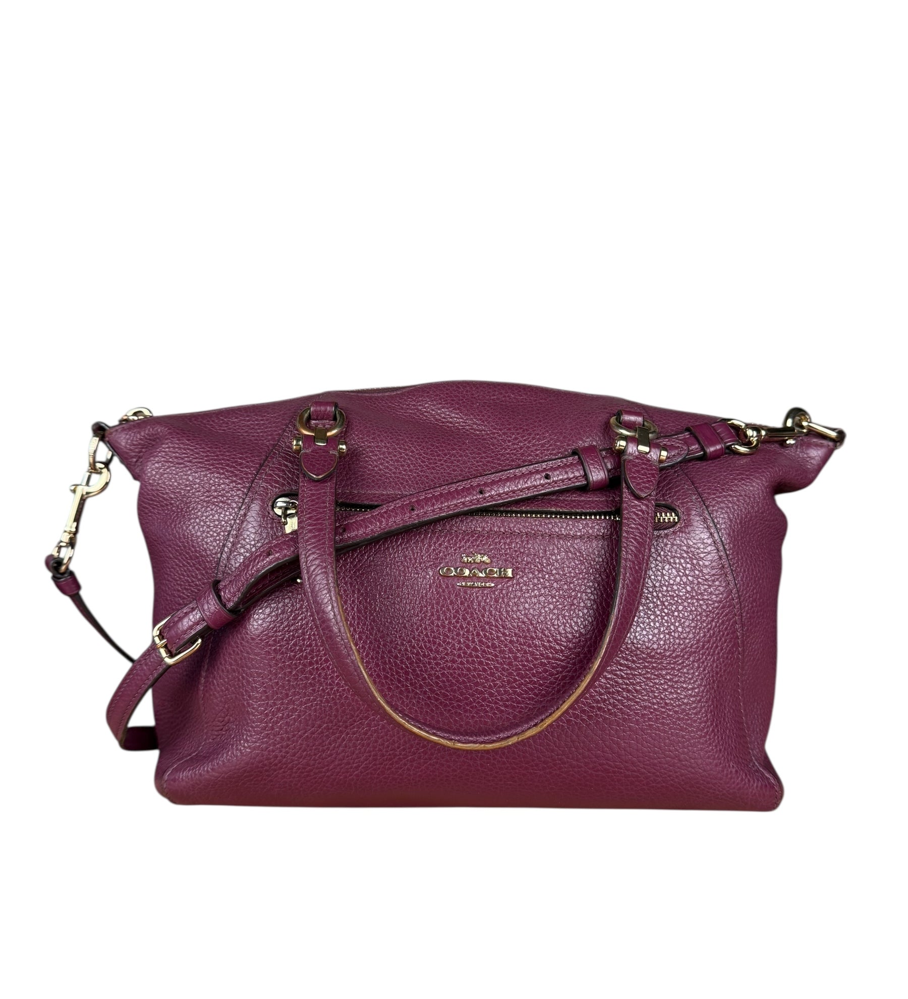 Coach Purple Top Handle Crossbody Bag