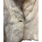 Vintage Cream/Brown Rabbit Fur Coat