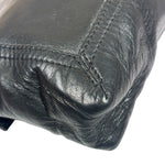 Fendi Black Leather Maxi Baguette