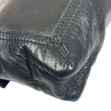 Fendi Black Leather Maxi Baguette