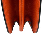 Gucci Orange Leather Small Dollar Interlocking G Shoulder Bag