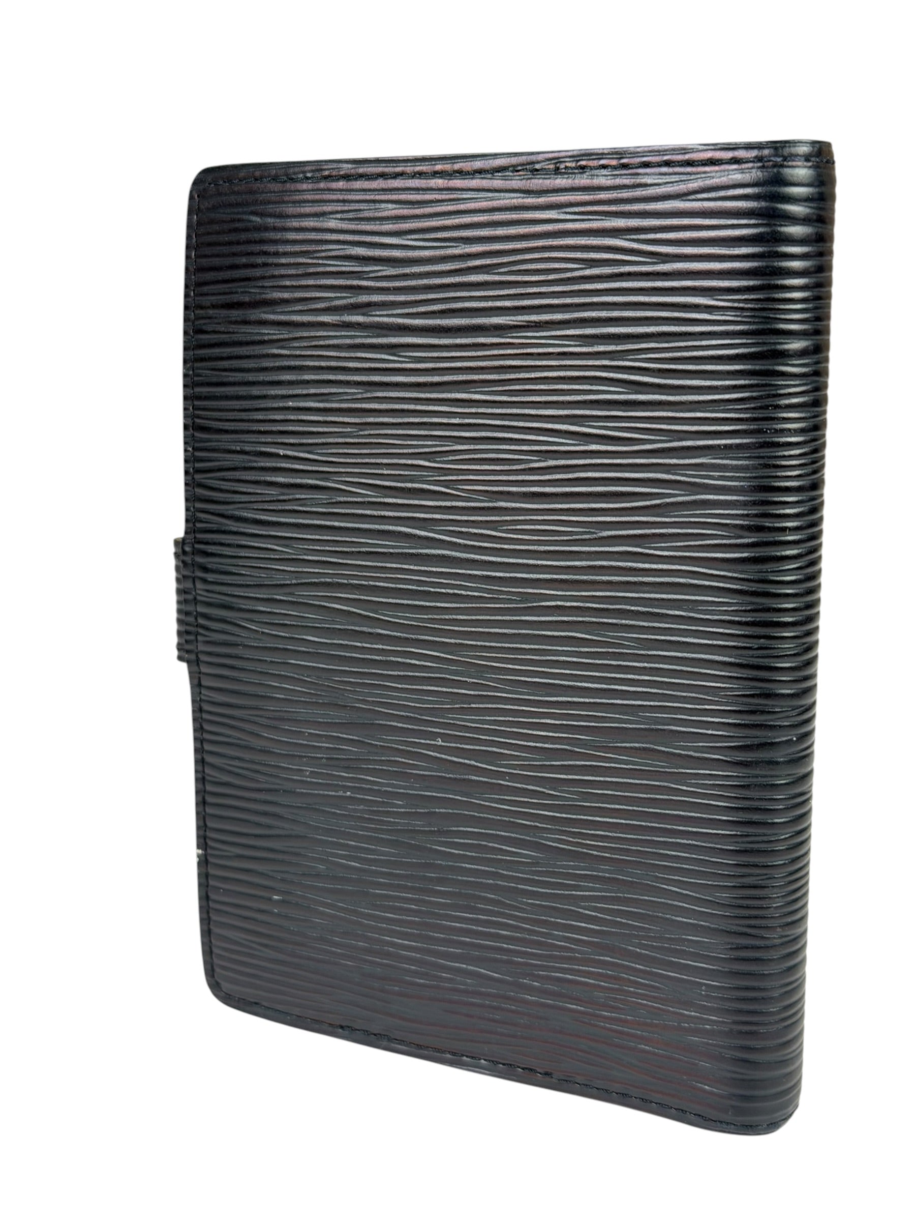 Louis Vuitton Black EPI Leather Agenda MM