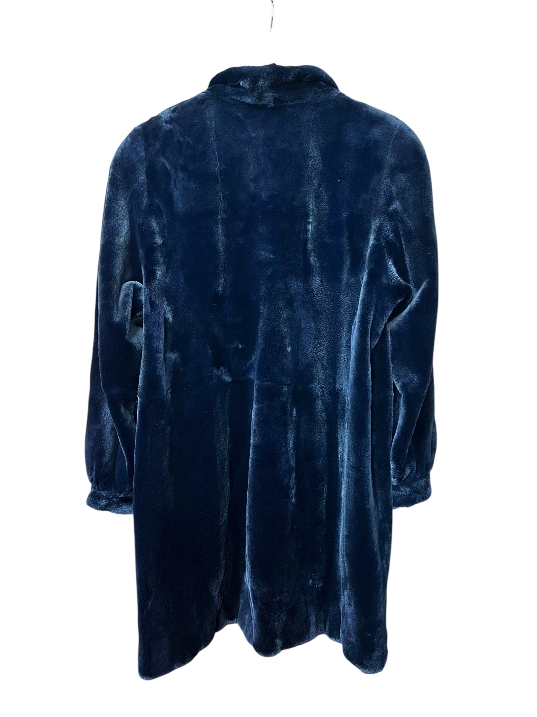 Vintage Dark Blue Mink Mid Length Fur Coat