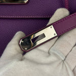 Hermes Kelly 35 Purple Ghillies Swift Togo Leather Handbag 2015