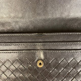 Bottega Veneta Woven Long Wallet Black