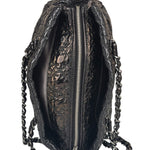 Chanel Black Leather Rock In Moscow Patent Chain Tote Bag 2008