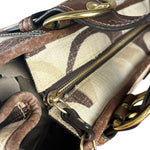 Coach Vintage Braided Strap Canvas Shoulder Bag
