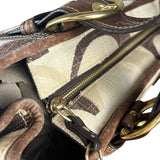 Coach Vintage Braided Strap Canvas Shoulder Bag