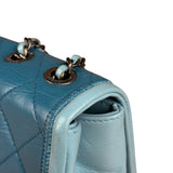 Chanel CC Two-Toned Blue Leather Flap Bag 2014