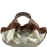 Loewe Gold/Bronze Leather Nappa Aire Handbag