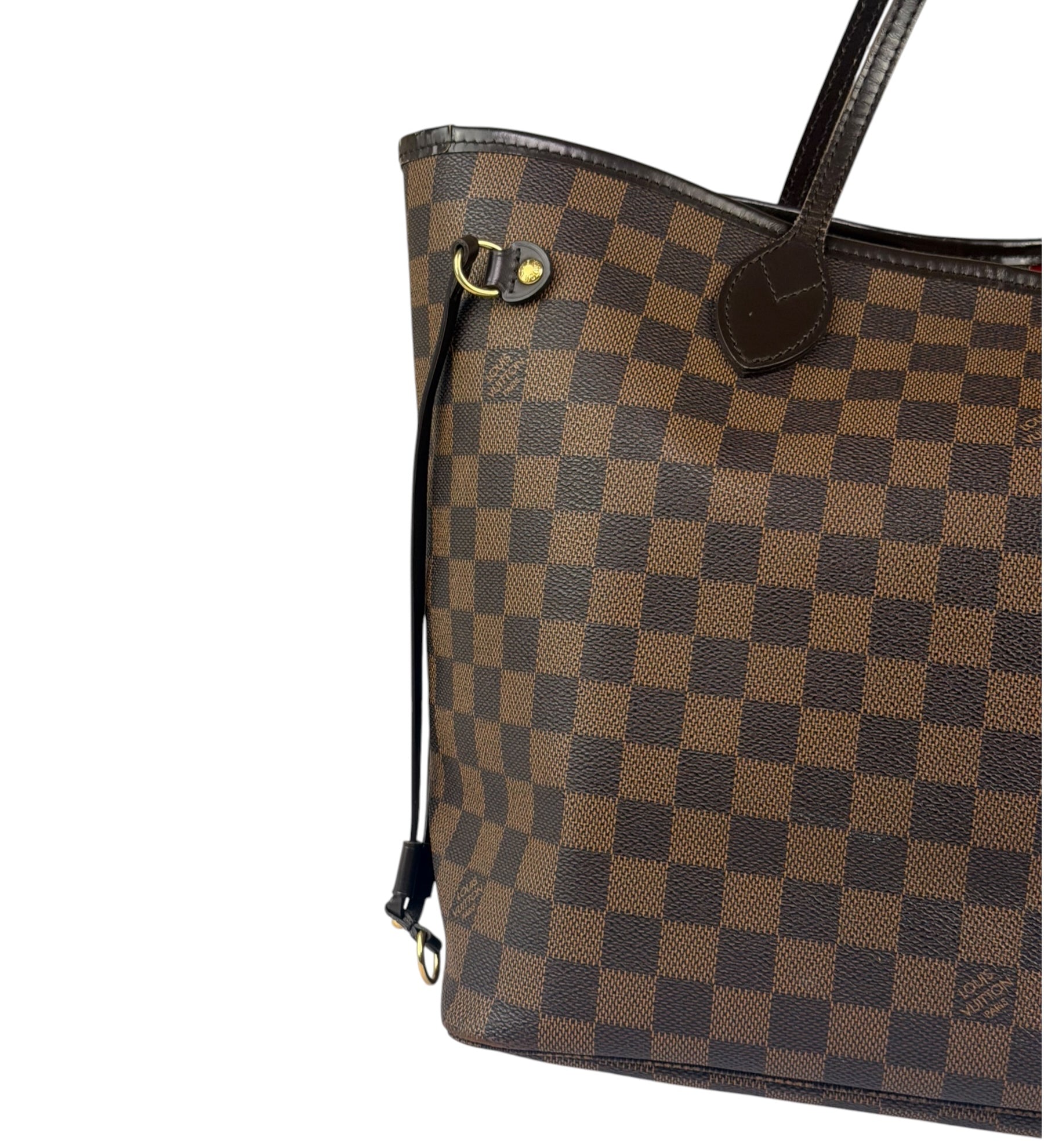 Louis Vuitton Damier Ebene Article De Voyage Neverfull Tote MM