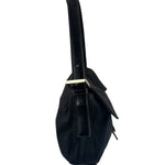 Fendi Black Nylon Mamma Baguette Handbag