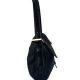 Fendi Black Nylon Mamma Baguette Handbag