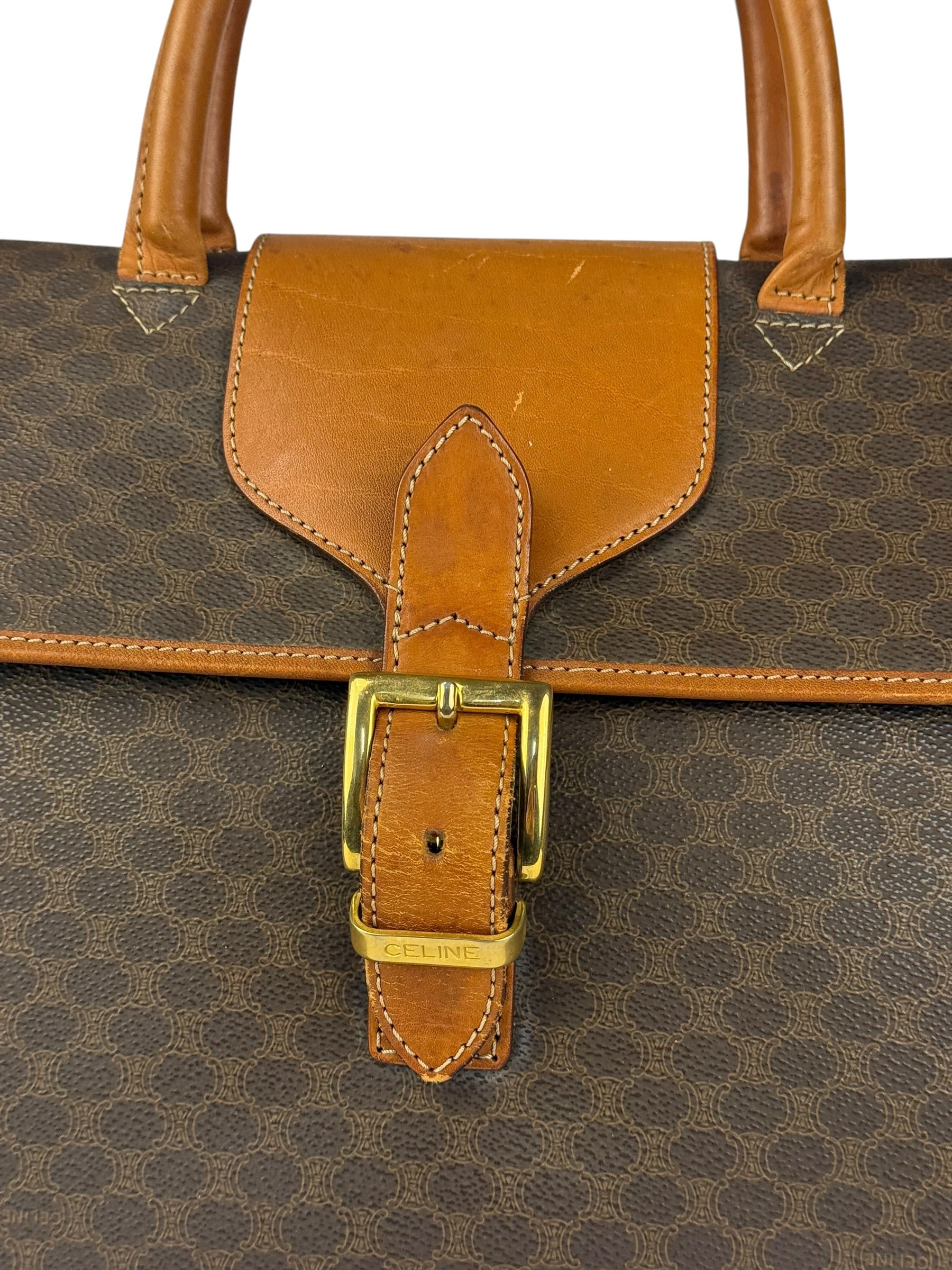 Celine Vintage Macadam Travel Bag