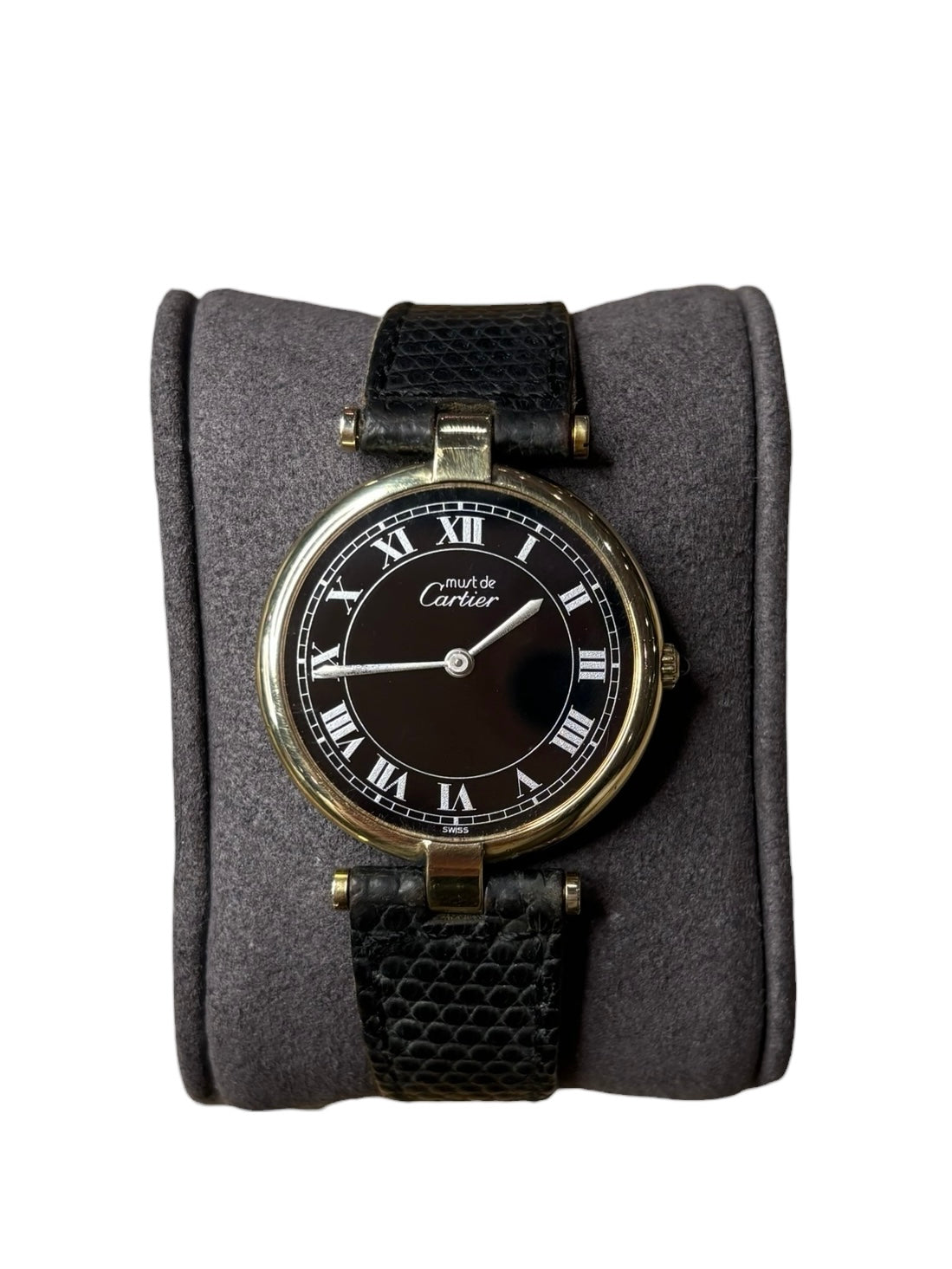 Cartier Must De Black Round Dial