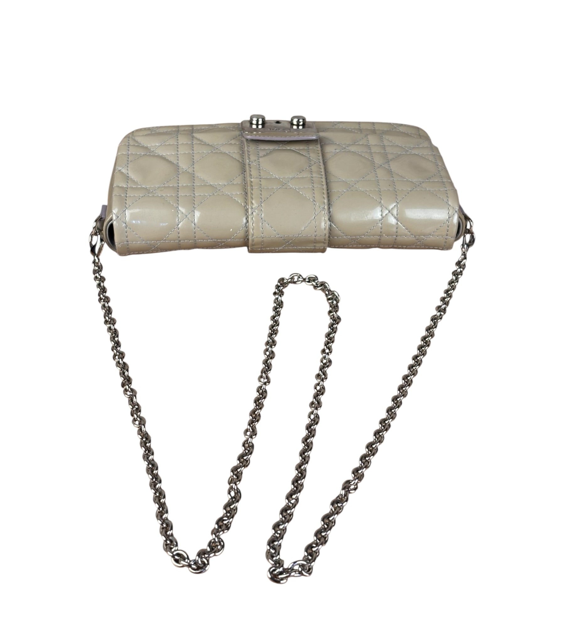 Christian Dior Vintage Patent Cannage Miss Dior Chain Bag