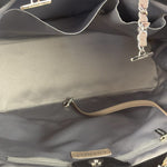 Chanel Black Patent Leather Quilted Lipstick Tote 2011