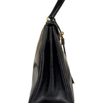 Hermes Black Box Leather Kelly 32 Handbag 1979