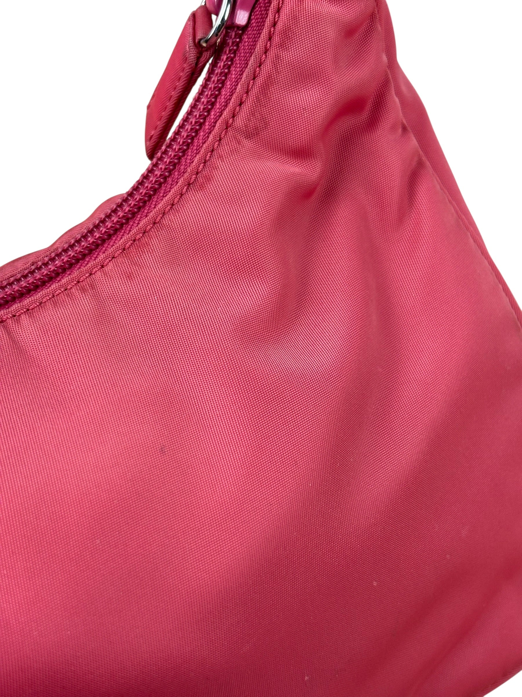 Prada Pink Tessuto Nylon Pochette