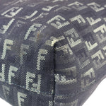 Fendi Purple Denim Roll Zucchino Tote