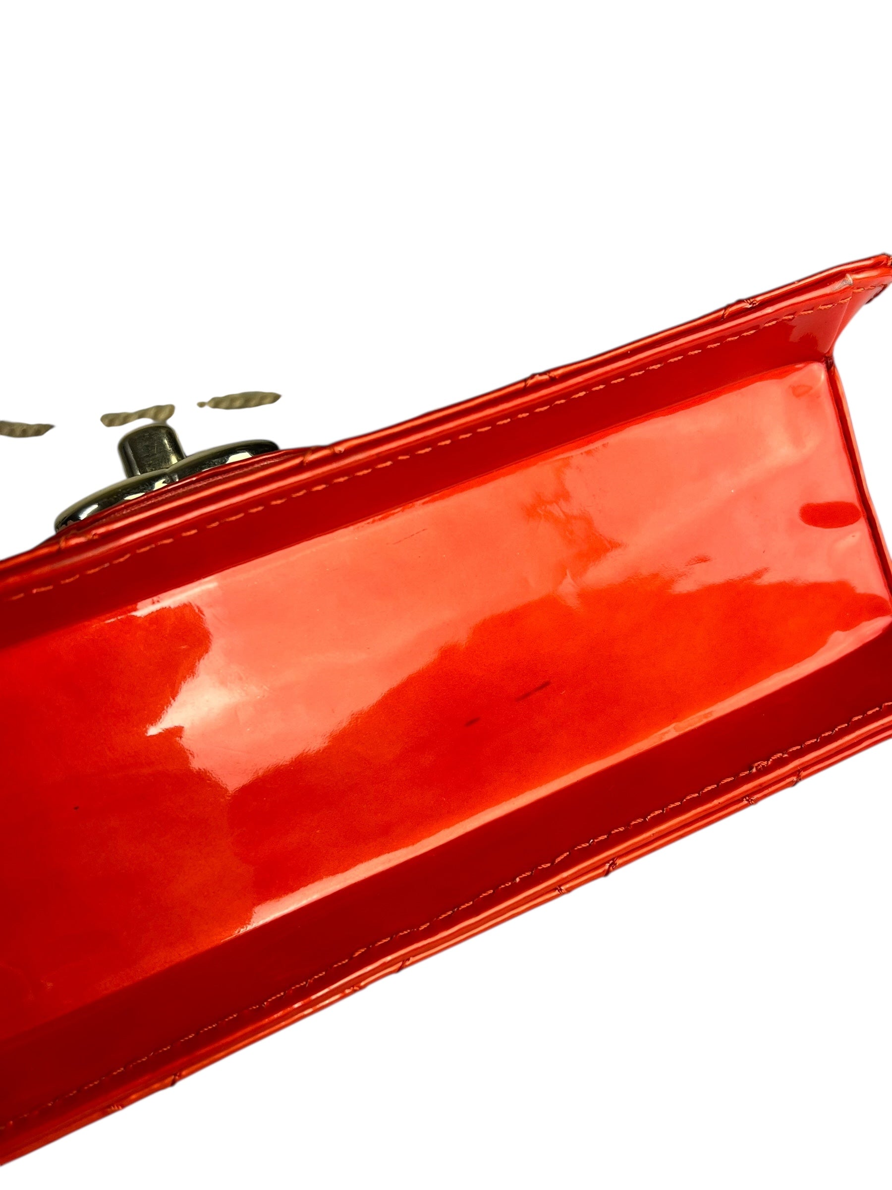 Chanel Red Metallic Evening Star Flap Bag 2008