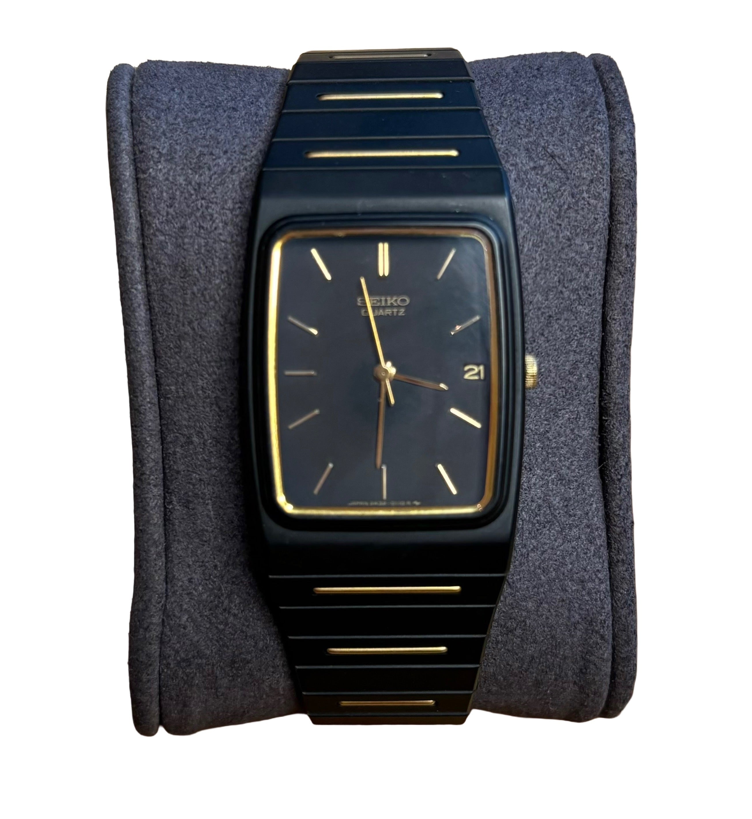 Seiko Black & Gold Quartz
