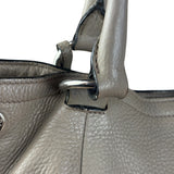 Prada Grey Vitello Daino Leather 2Way Handbag