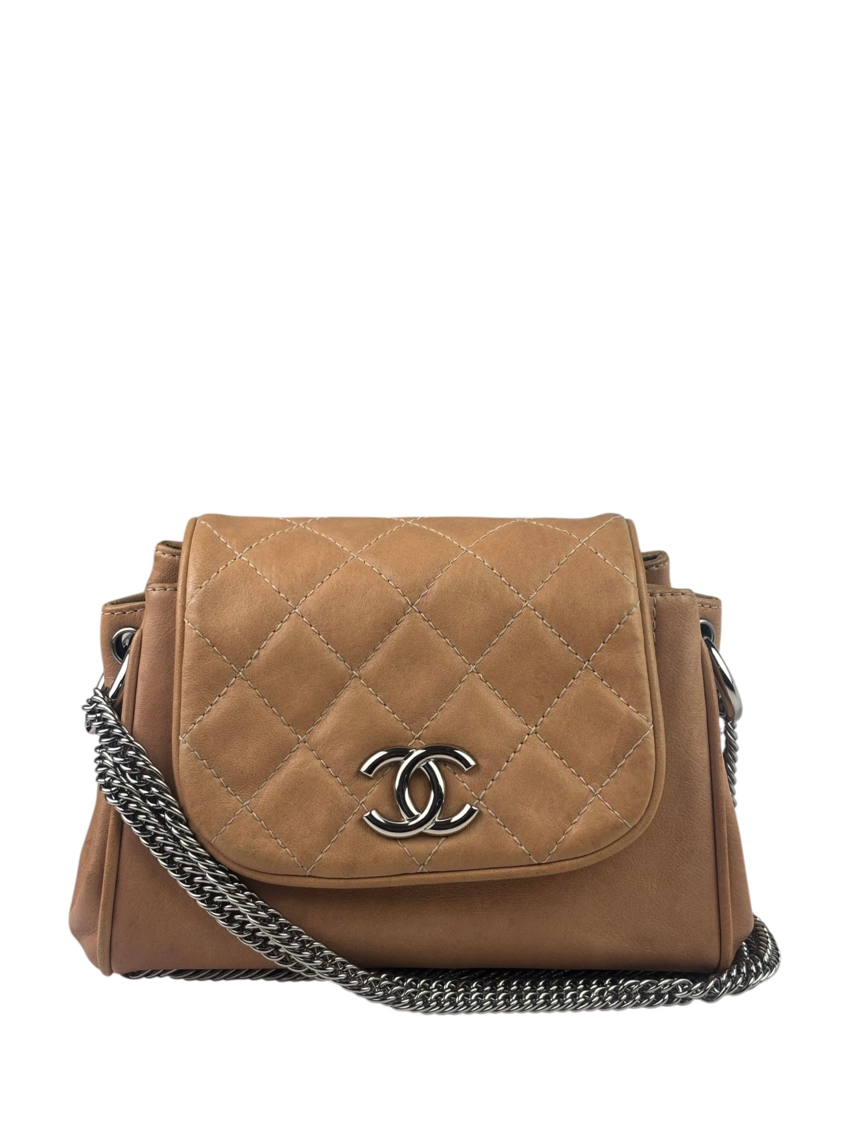 Chanel Beige Bijoux Accordion Flap Bag 2008