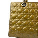 Christian Dior Gold Patent L Lady Dior