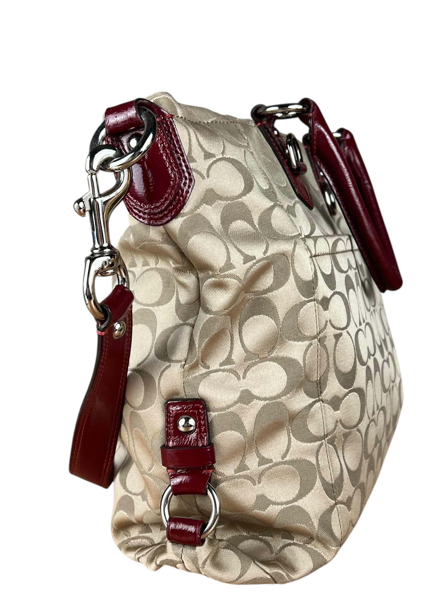 Coach Beige Signature C Tote Bag