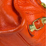 Balenciaga Red Leather Mini City Bag