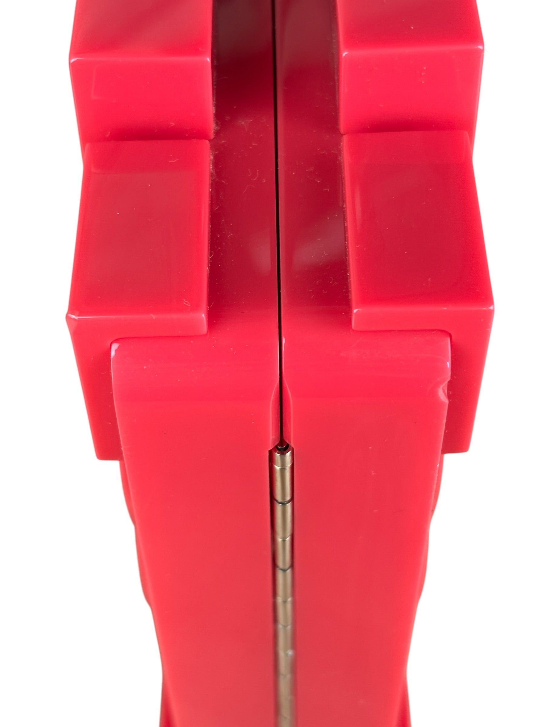 Chanel Rare Pink Plexi Brick Lego Clutch/Shoulder Bag 2014