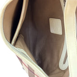Burberry Beige Leather Trim Nova Check Hobo Bag