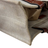 Chloé Canvas Beige/Brown Medium Woody Tote