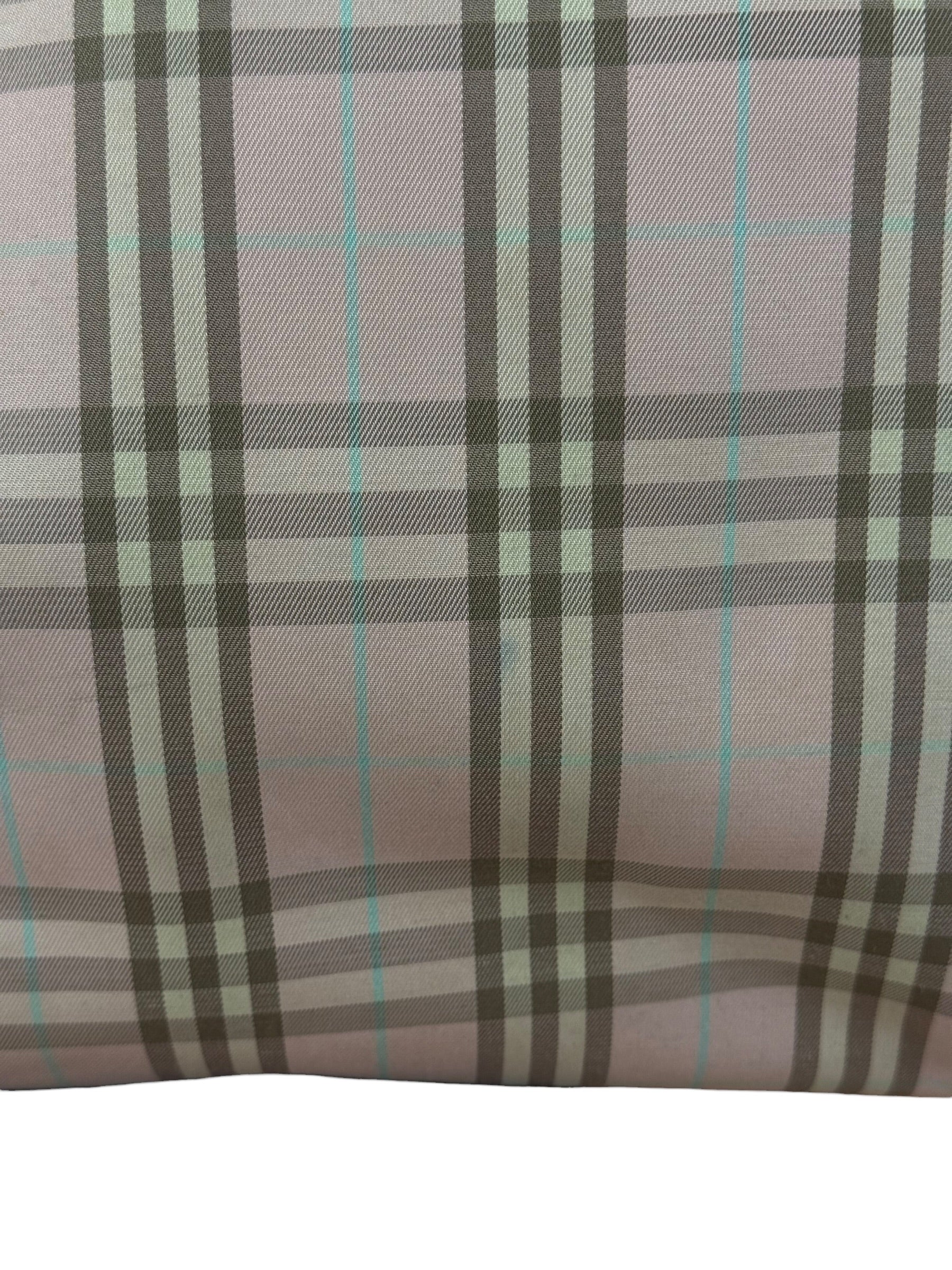 Burberry Vintage Light Pink Check Long Tote Bag