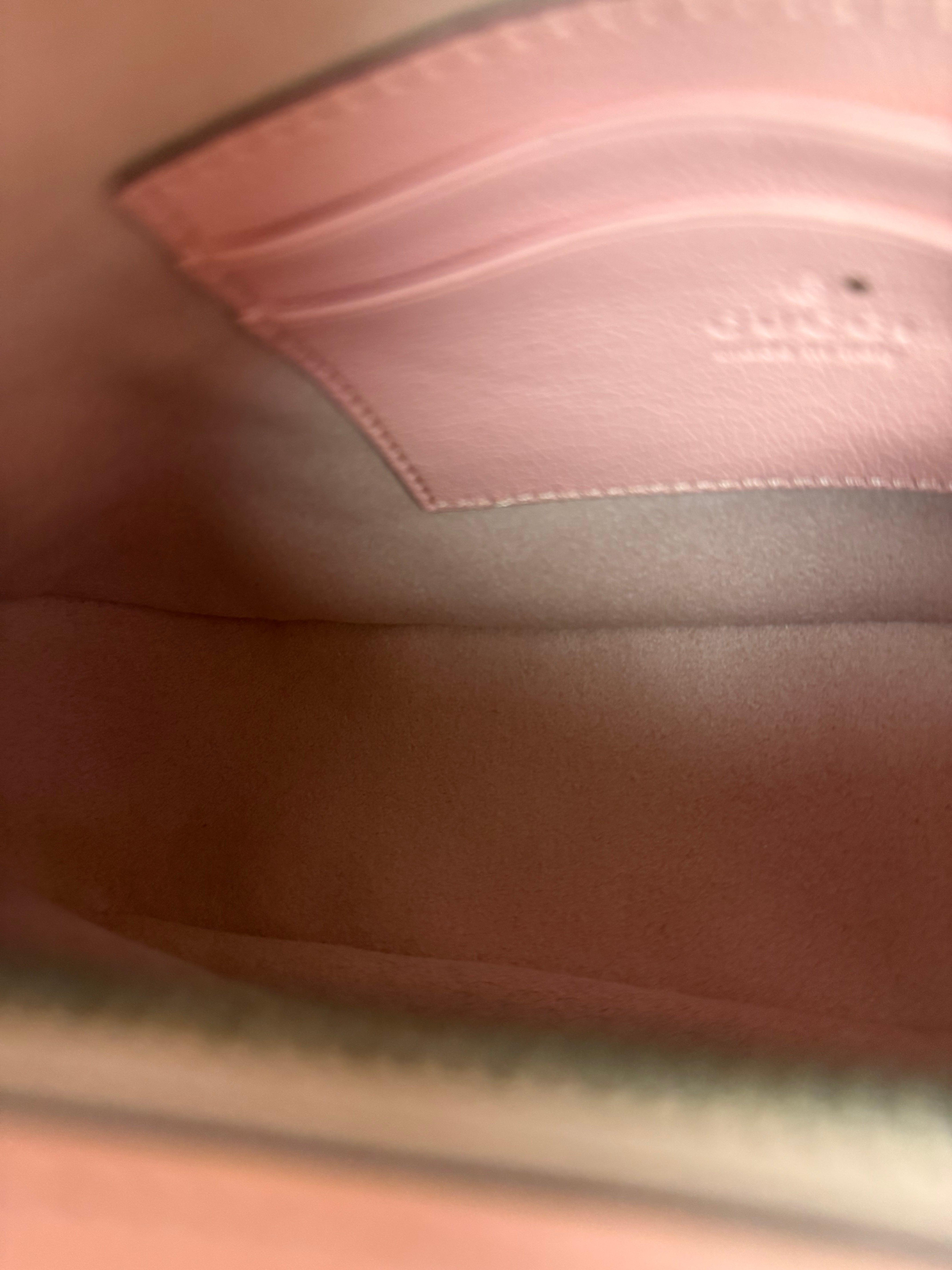 Gucci Pink Leather Aphrodite Shoulder Bag