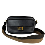 Fendi Black Leather Camera Crossbody
