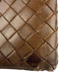 Bottega Veneta Brown Intercciato Bifold Wallet