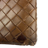 Bottega Veneta Brown Intercciato Bifold Wallet