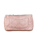 Chanel Pink Leather Small Unlimited Stitch Flap Shoulder Bag 1999