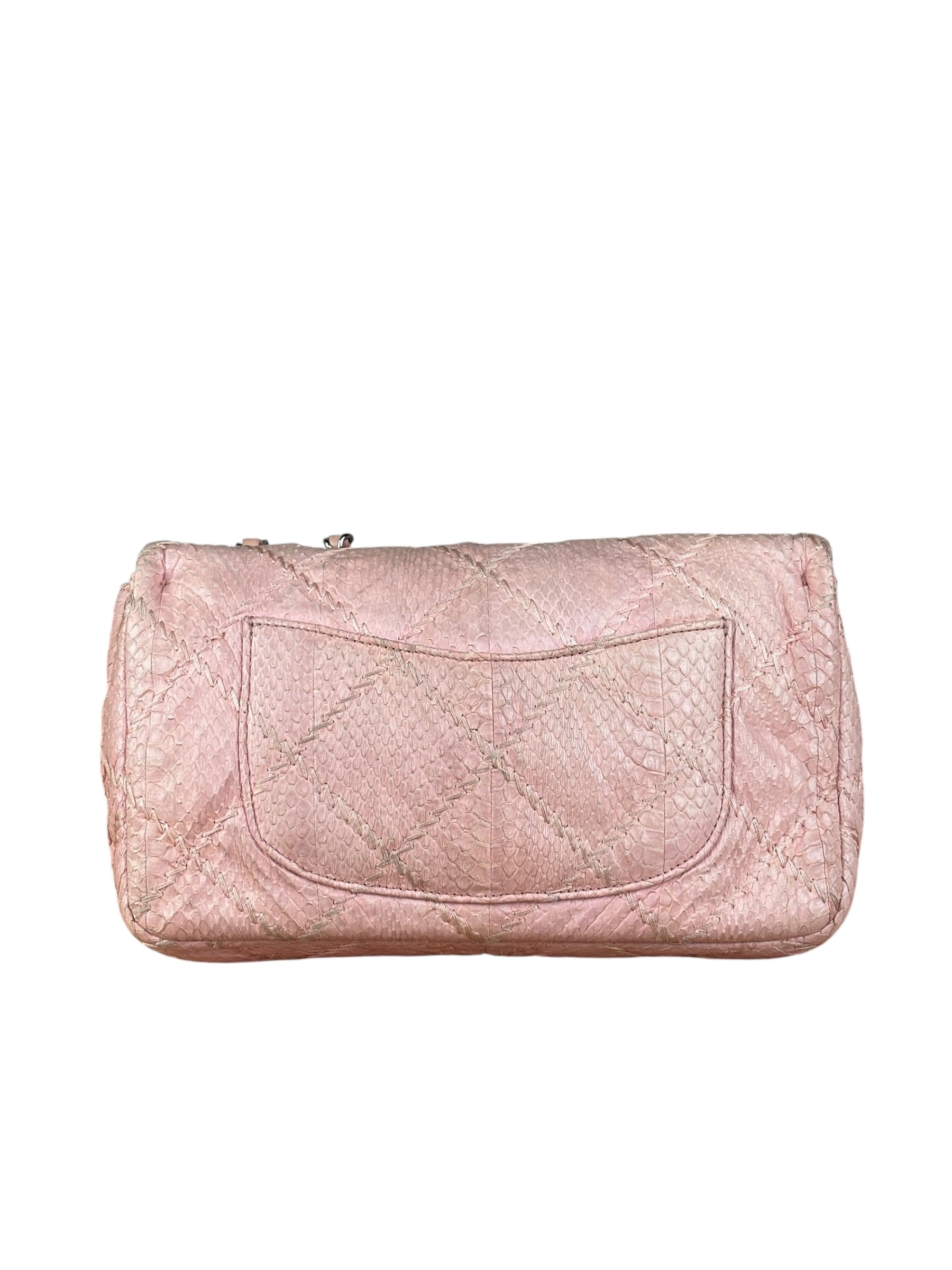Chanel Pink Leather Small Unlimited Stitch Flap Shoulder Bag 1999