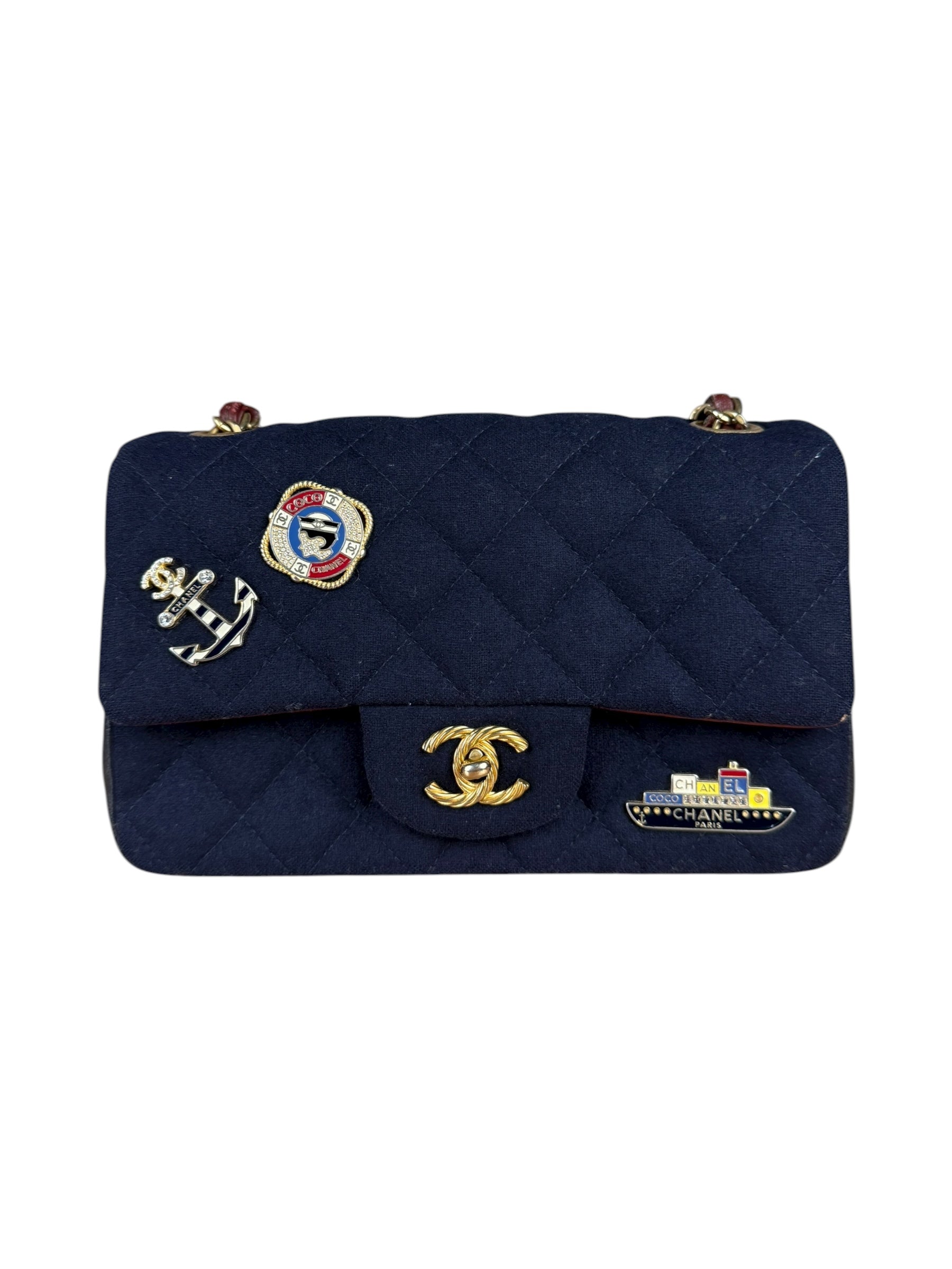 Chanel Quilted Navy Paris Hamburg Collection 2018
