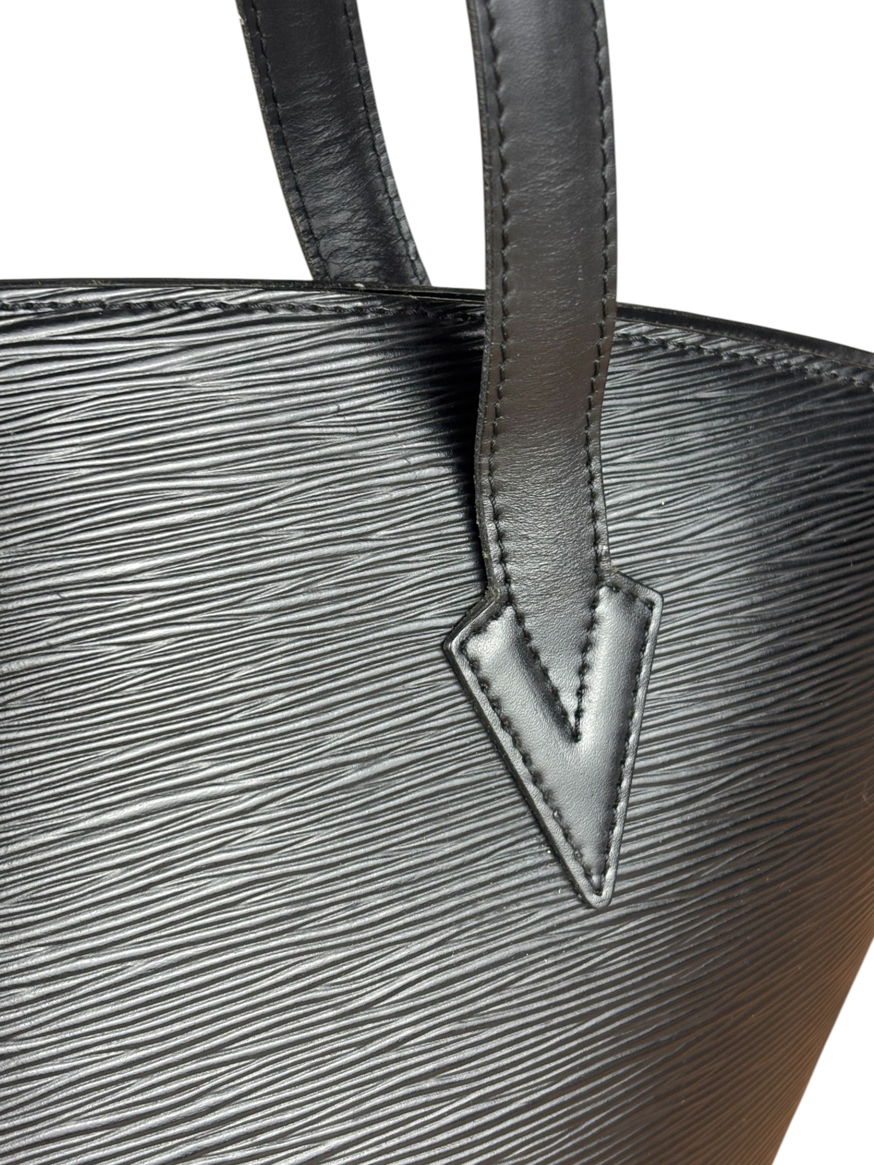 Louis Vuitton Vintage Black Epi Saint Jacques