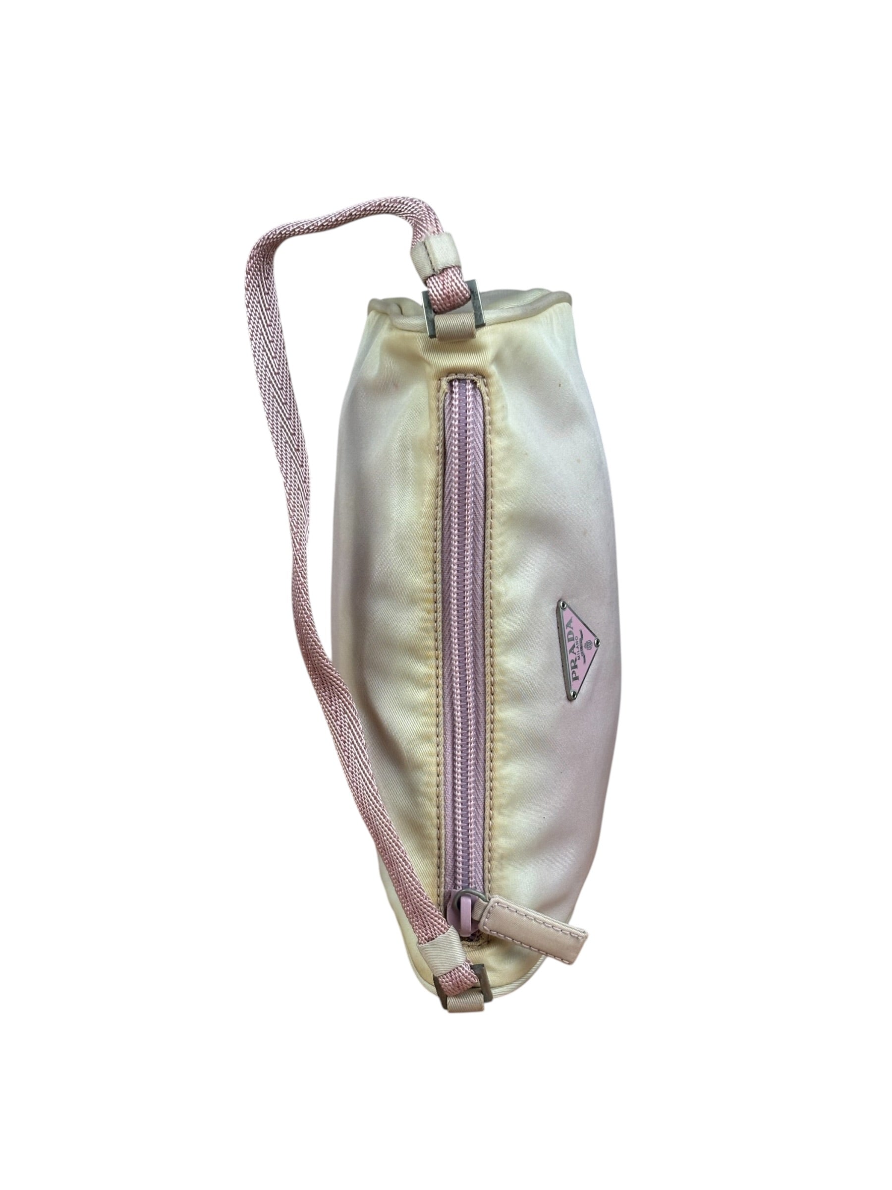 Prada Pink Nylon Tessuto Pochette